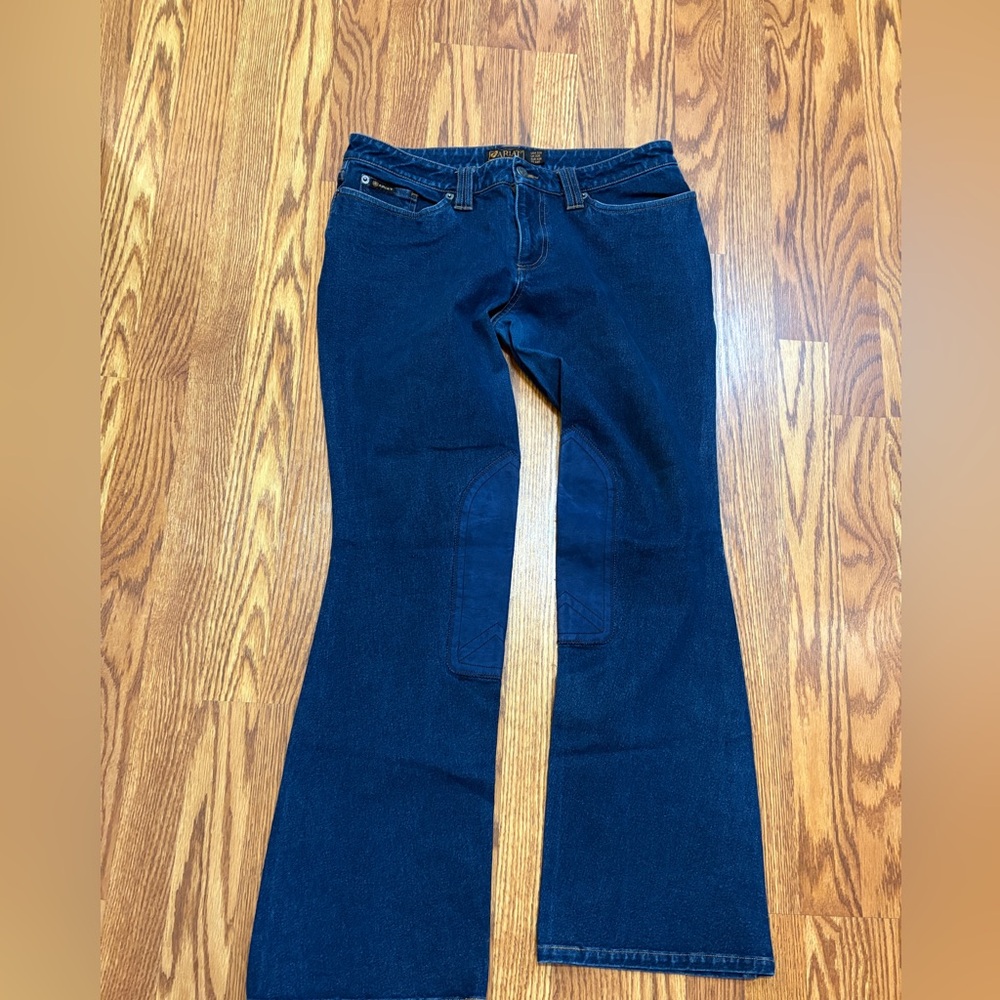Ariat Women’s Dark Blue Flare Riding Breeches 32’x30’ w/Suede Knee Patches